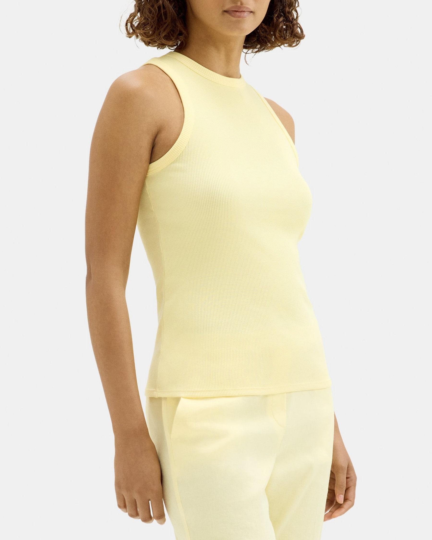 Fitted Tank in Ribbed Modal Cotton Product Image