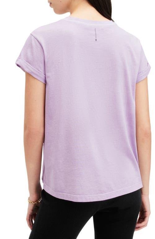 Anna Crew Neck Short Sleeve T-shirt In Petal Purple Product Image