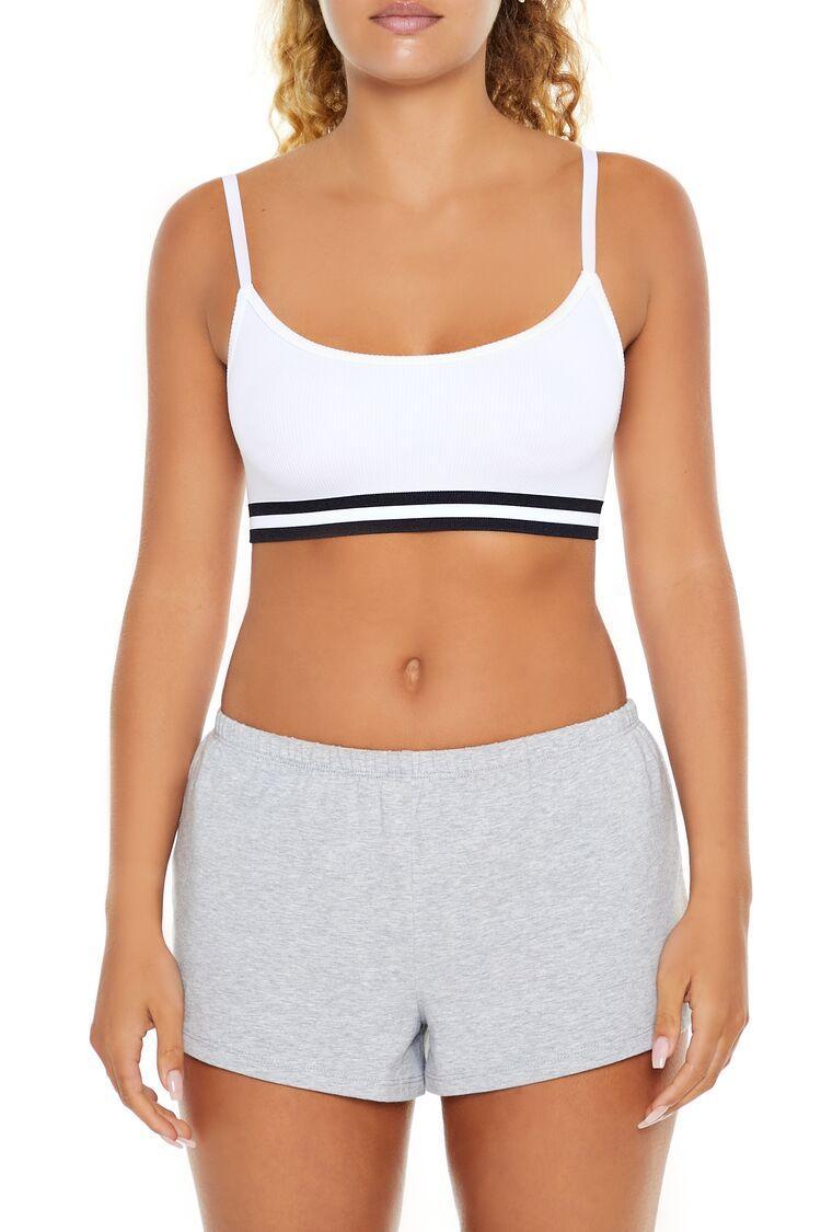 Seamless Striped-Trim Bralette | Forever 21 Product Image