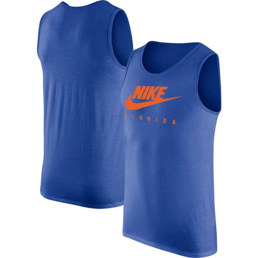 NIKE Royal Florida Gators Futura Performance Scoop Neck Tank Top Product Image