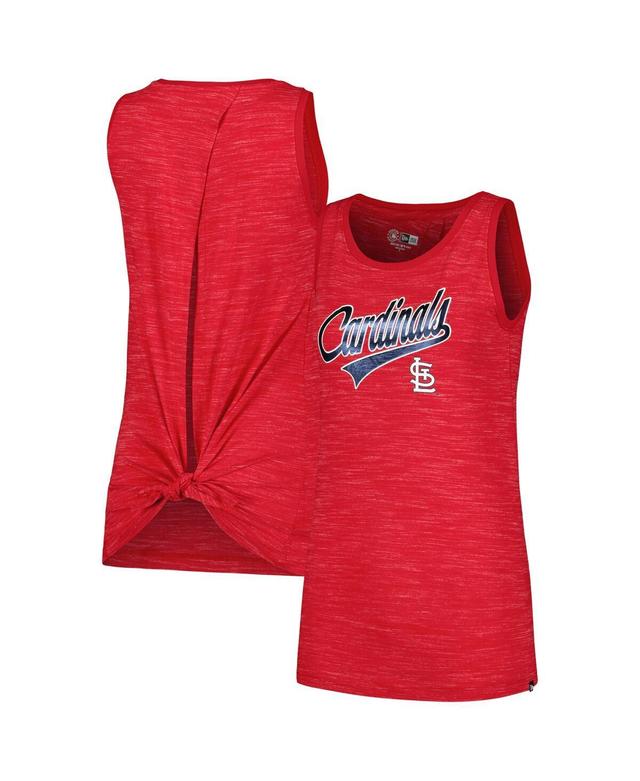 Womens New Era St. Louis Cardinals Space-Dye Active Tank Top Product Image