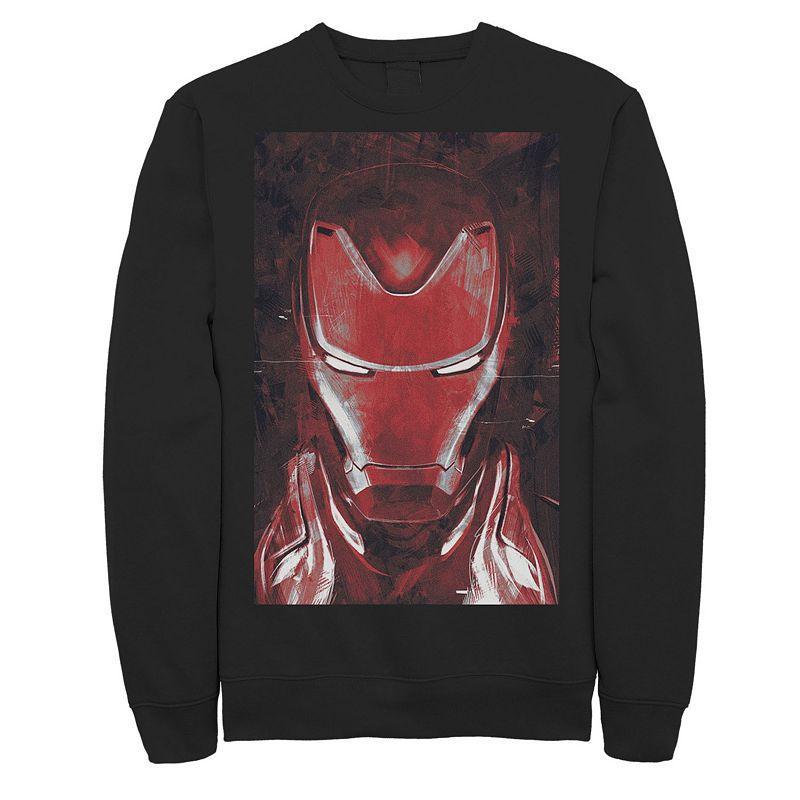 Marvel Mens Avengers Endgame Red Iron Man Poster, Crewneck Fleece Product Image