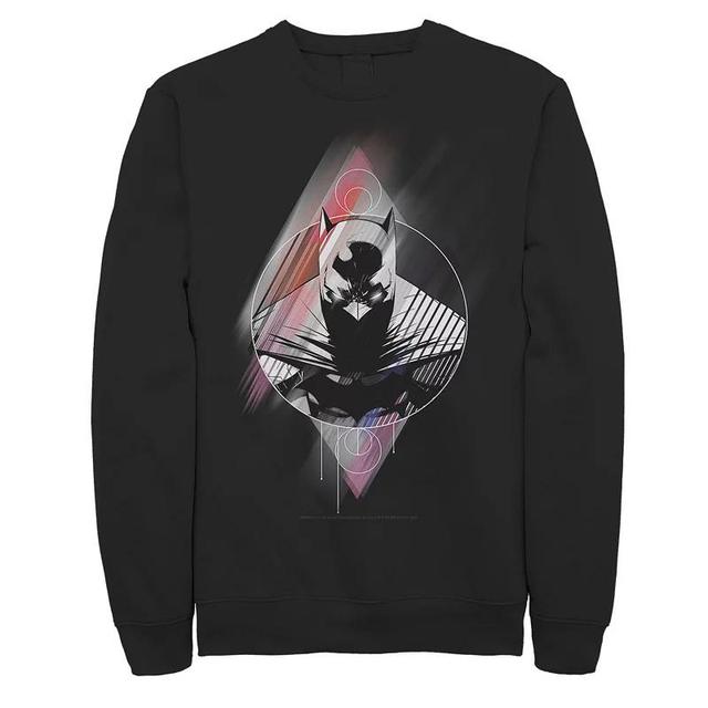 Mens DC Comics Batman Diamond Portrait Poster Sweatshirt Grey Heather Product Image