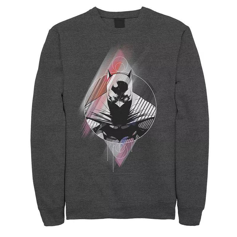 Mens DC Comics Batman Diamond Portrait Poster Sweatshirt Grey Heather Product Image