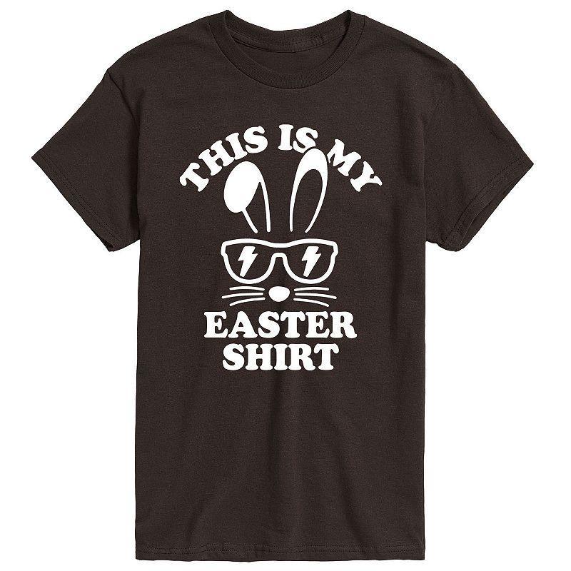 Mens This Is My Easter Shirt Graphic Tee Blue Product Image