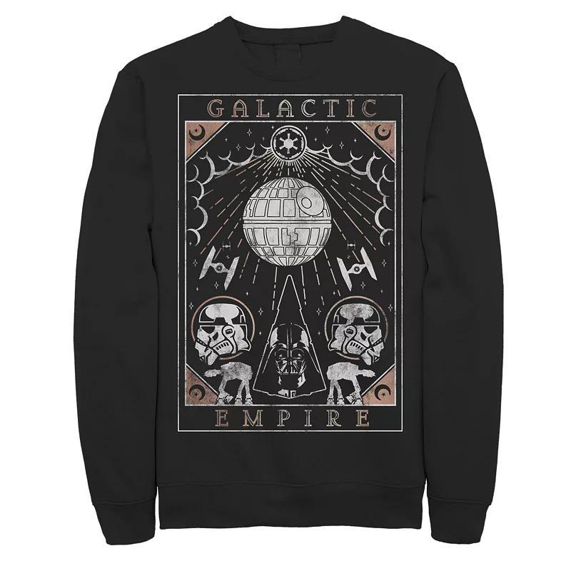 Mens Star Wars Galactic Empire Death Star Poster Sweatshirt Product Image