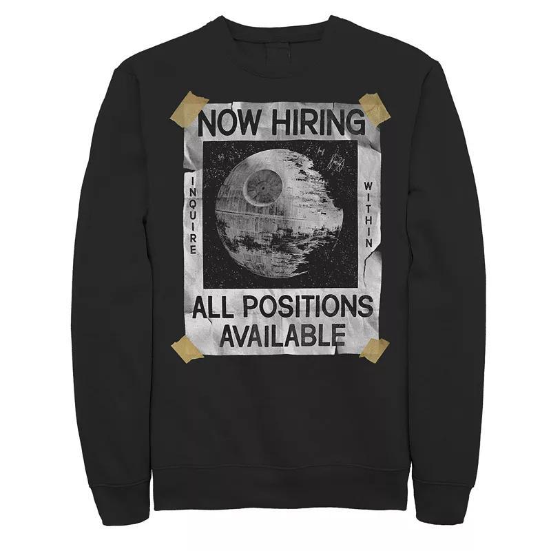 Mens Star Wars Now Hiring On The Death Star Sweatshirt Blue Product Image