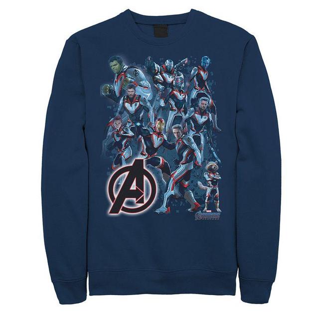 Mens Avengers Endgame Group Character Pullover Blue Product Image