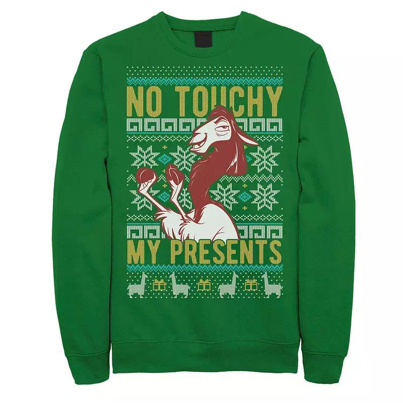 Mens Disney Emperors New Groove No Touchy Christmas Sweatshirt Product Image