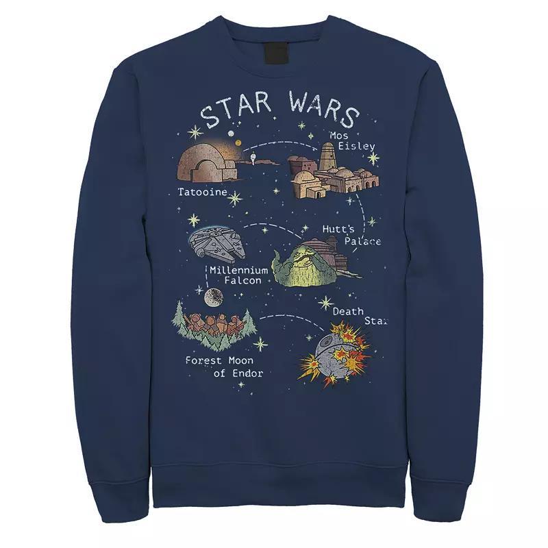 Mens Star Wars Story Map Sweatshirt Product Image