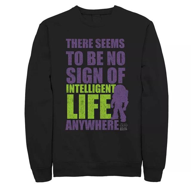 Mens Disney Pixar Toy Story Buzz No Sign Of Intelligent Life Fleece Sweater Product Image