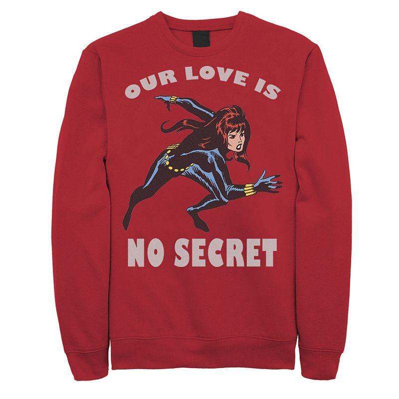 Mens Marvel No Seceret Love Valentines Day Sweatshirt Product Image