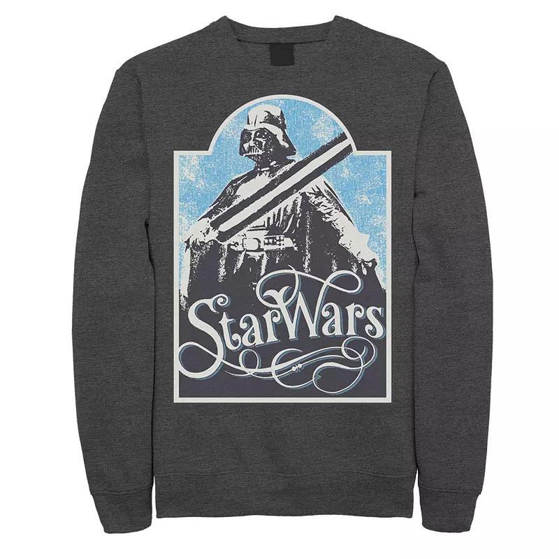 Mens Star Wars Retro Vader Poster Sweatshirt Product Image