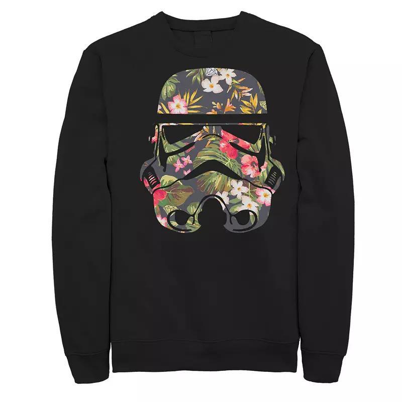 Big & Tall Star Wars Stormtrooper Flower Filled Helmet Fleece Sweatshirt, Mens Blue Product Image