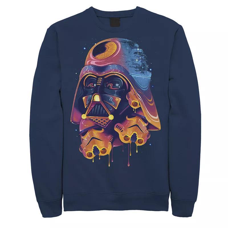 Mens Star Wars Colorful Melted Vader Collage Sweatshirt Product Image