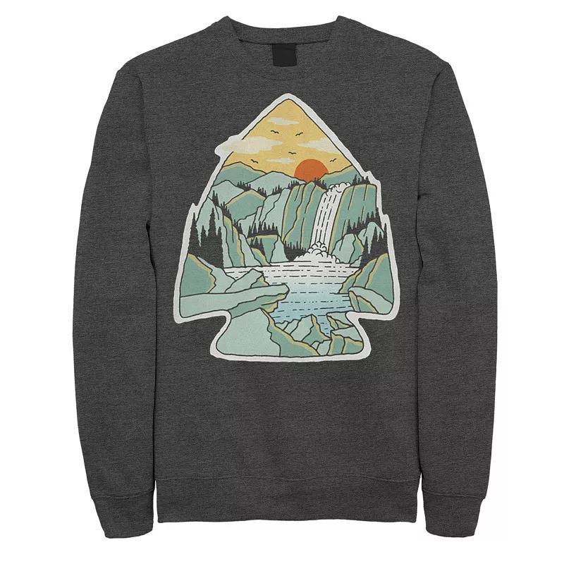 Mens Fifth Sun Arrowhead Nature Fill Sweatshirt Grey Heather Product Image