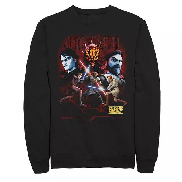 Mens Star Wars: The Clone Wars Jedi Vs. Sith Sweatshirt Product Image