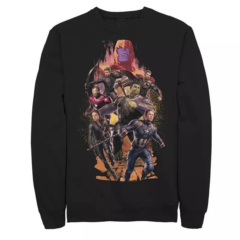 Marvel Mens Avengers Endgame Final Battle Group, Crewneck Fleece Product Image