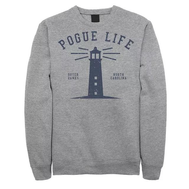 Mens Outer Banks Pogue Life Lighthouse Sweatshirt, Boys Athletic Grey Product Image