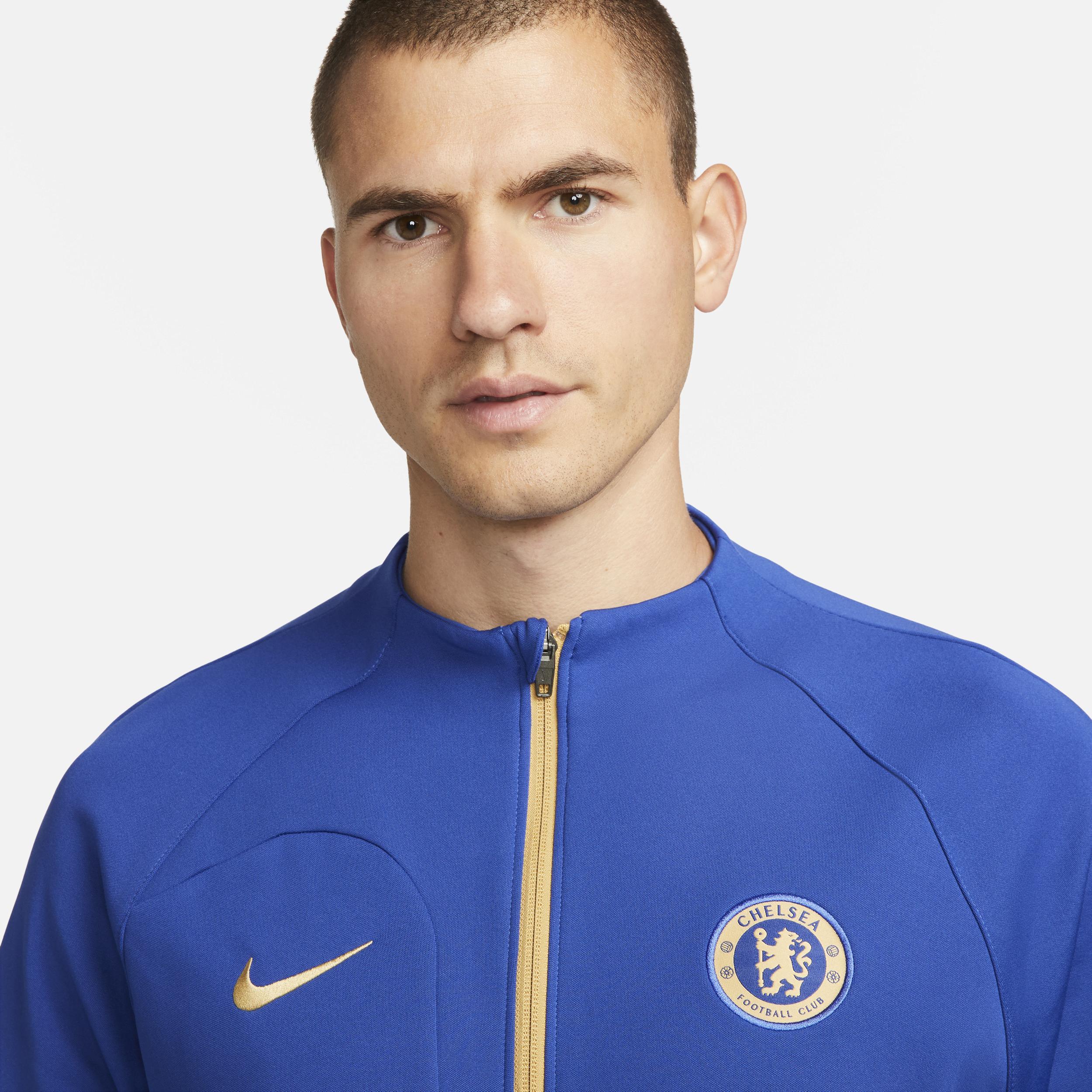 Chelsea FC Academy Pro Nike Men's Full-Zip Knit Soccer Jacket Product Image