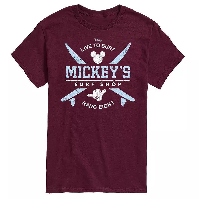 Disneys Mickey Mouse Mens Surf Shop Graphic Tee Product Image