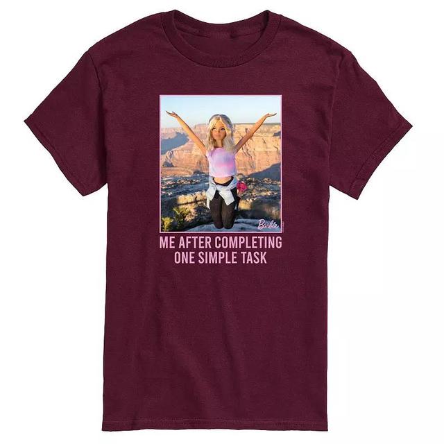 Mens Barbie One Simple Task Graphic Tee Product Image