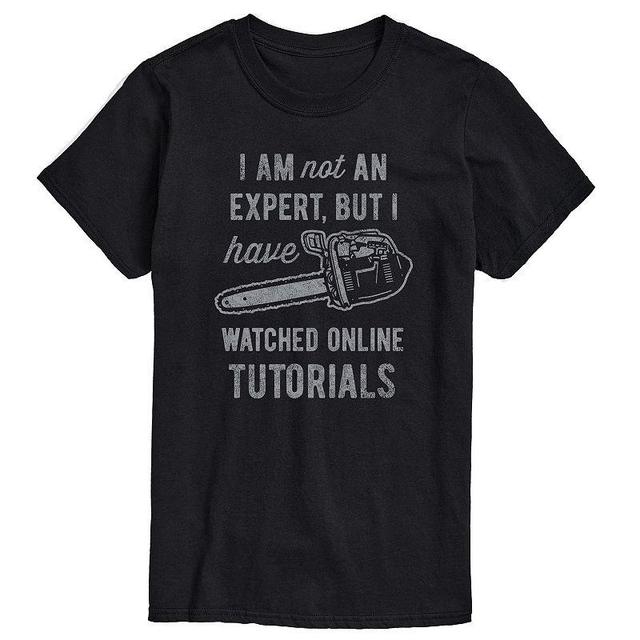 Big & Tall Not an Expert Online Tutorials Graphic Tee, Mens Product Image