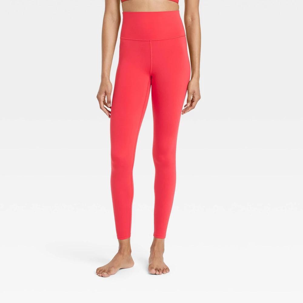 Womens Everyday Soft Ultra High-Rise Leggings - All In Motion Racer Red L Product Image