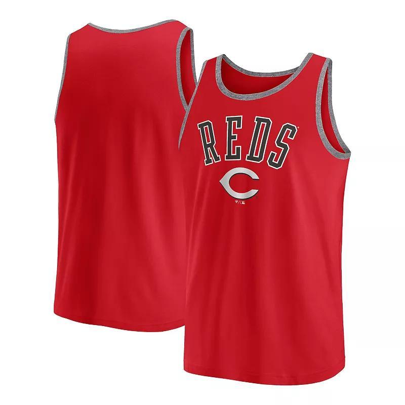 Fanatics Mens Red Cincinnati Reds Bet Tank Top - Red Product Image