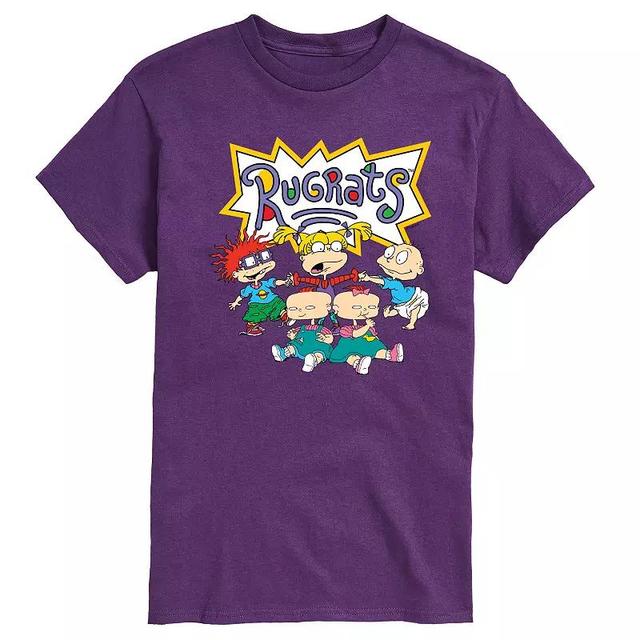 Mens Rugrats Group Shot Graphic Tee Blue Product Image