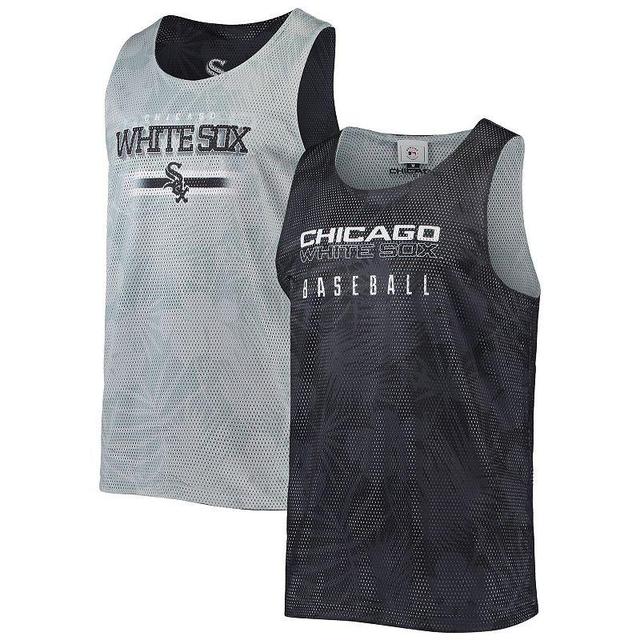 Mens FOCO Black Chicago White Sox Floral Reversible Mesh Tank Top Product Image