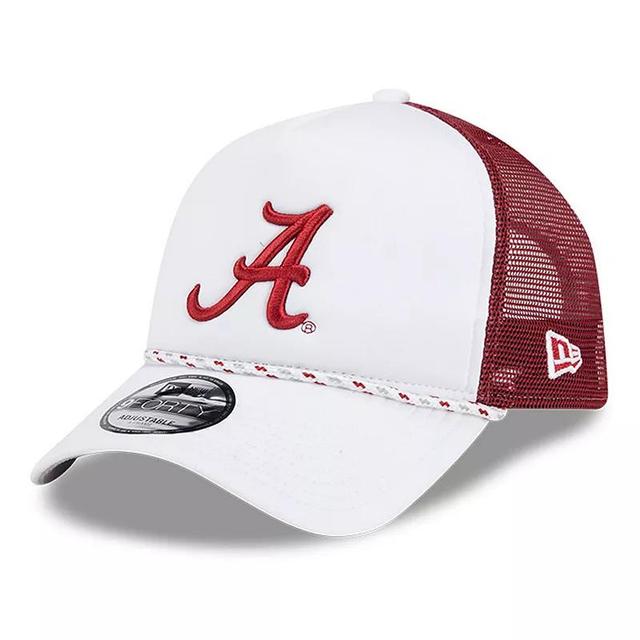 Mens New Era /Crimson Alabama Crimson Tide Court Sport Foam A-Frame 9FORTY Adjustable Trucker Hat Product Image