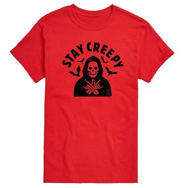 Big & Tall Stay Creepy Skeleton Tee, Mens Product Image