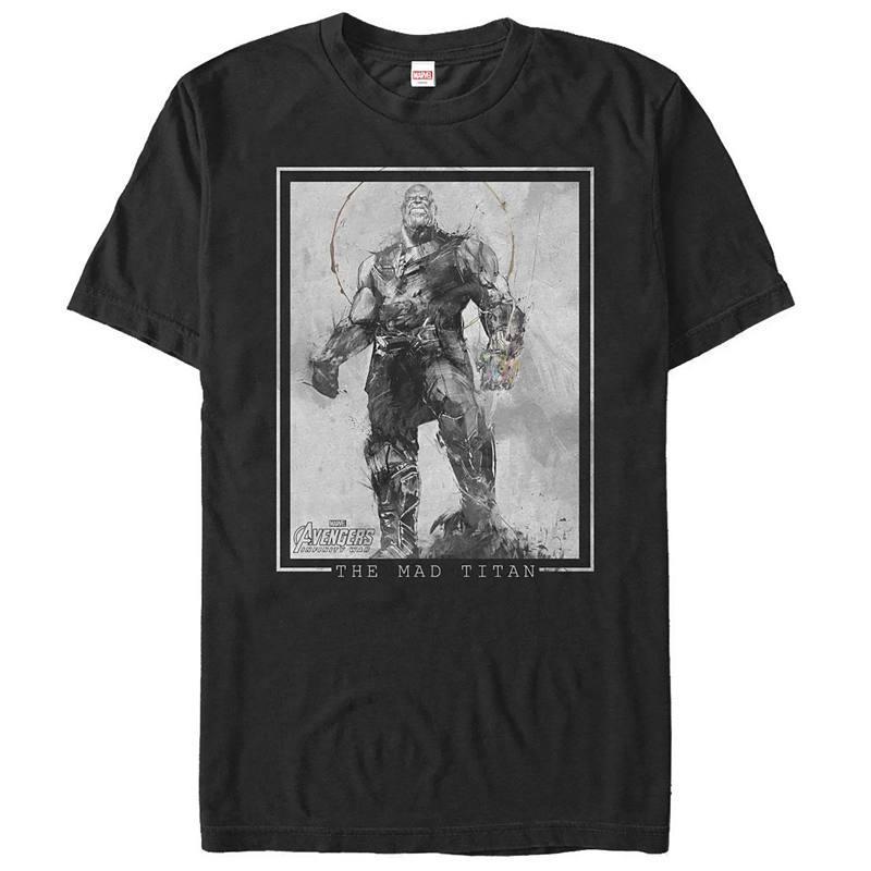 Mens Marvel Avengers Infinity War Thanos The Mad Titan Graphic Tee Product Image