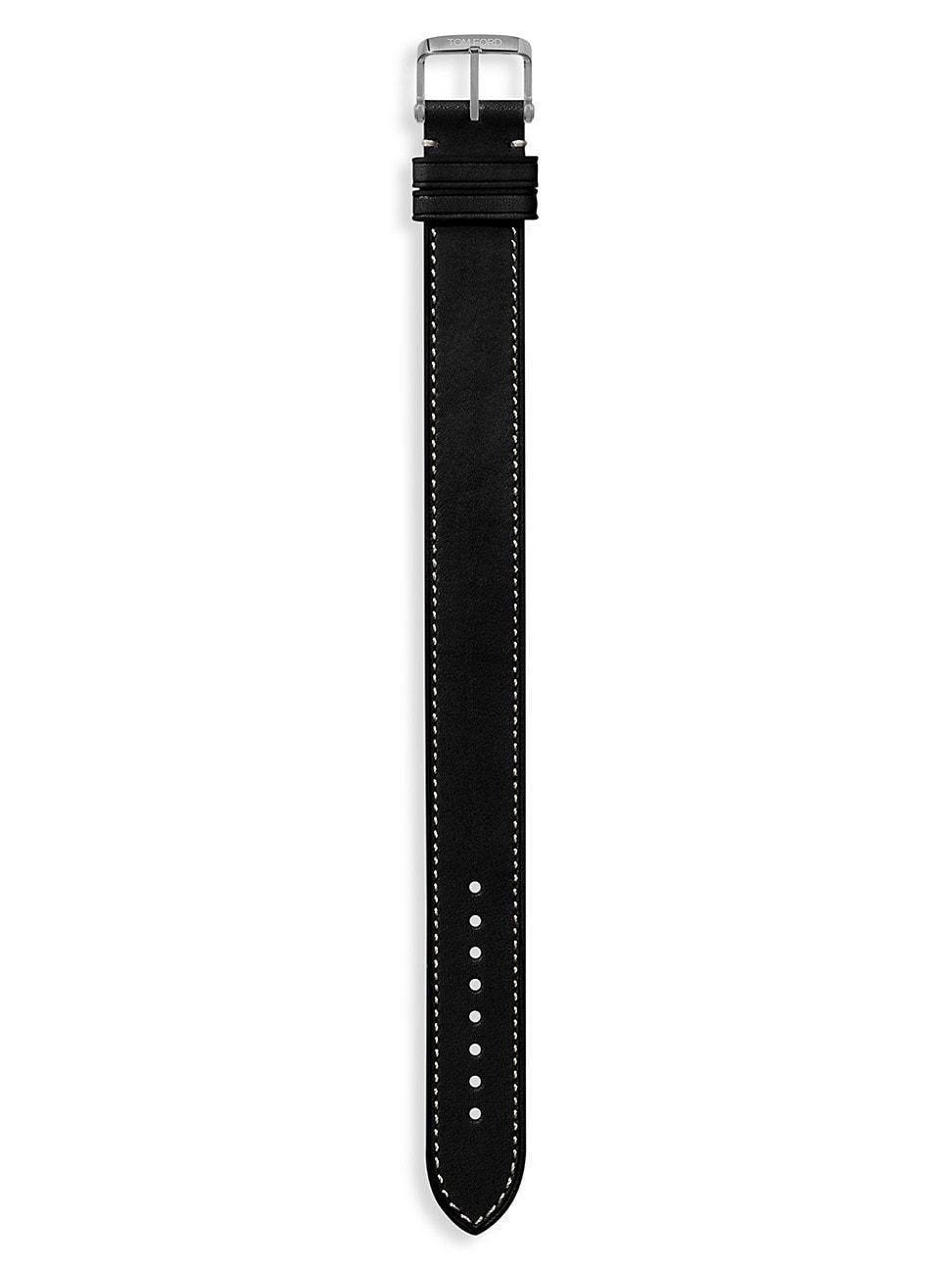 Mens Classic Leather Watch Strap Product Image