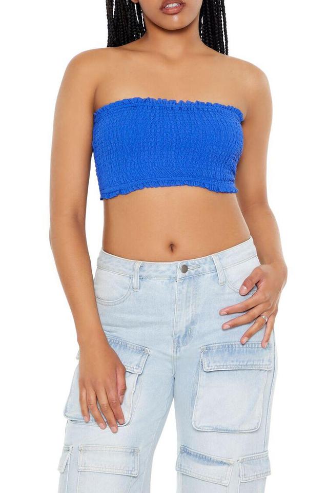 Smocked Tube Crop Top | Forever 21 Product Image