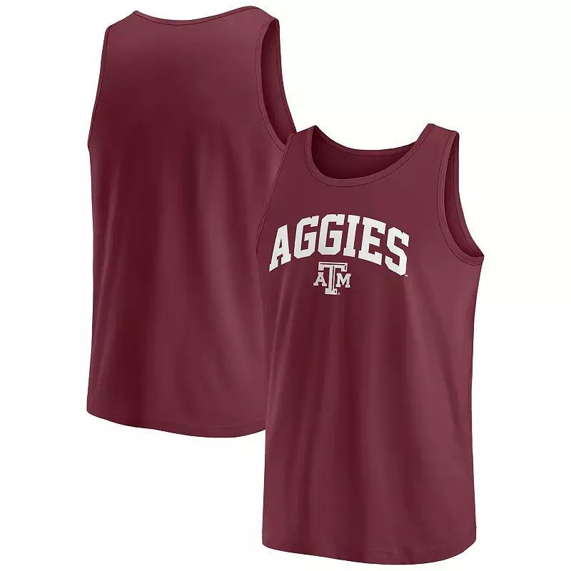 Mens Fanatics Branded Maroon Texas A&M Aggies Block Arch Tank Top Product Image