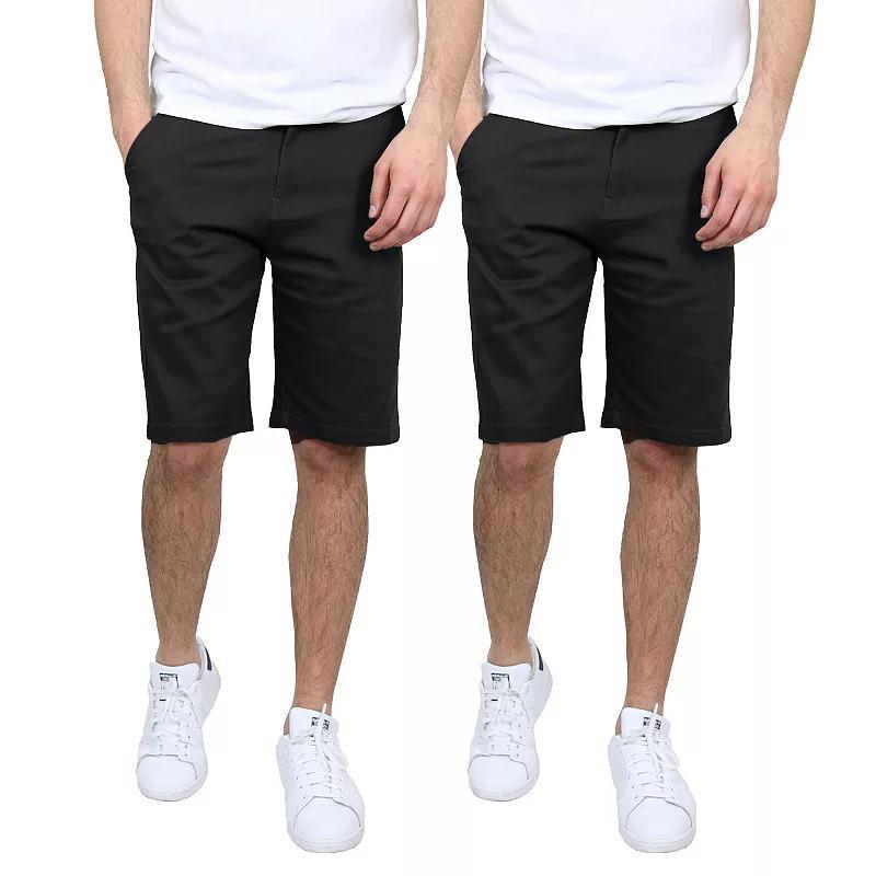 Mens Galaxy 2-Pack 10.5-in. Slim-Fit Cotton Flex Chino Shorts Product Image