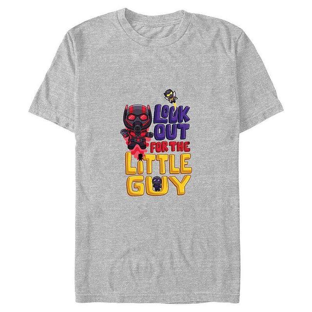 Mens Marvel Ant-Man And The Wasp: Quantumania Look Out Little Guy Tee Athletic Grey Product Image