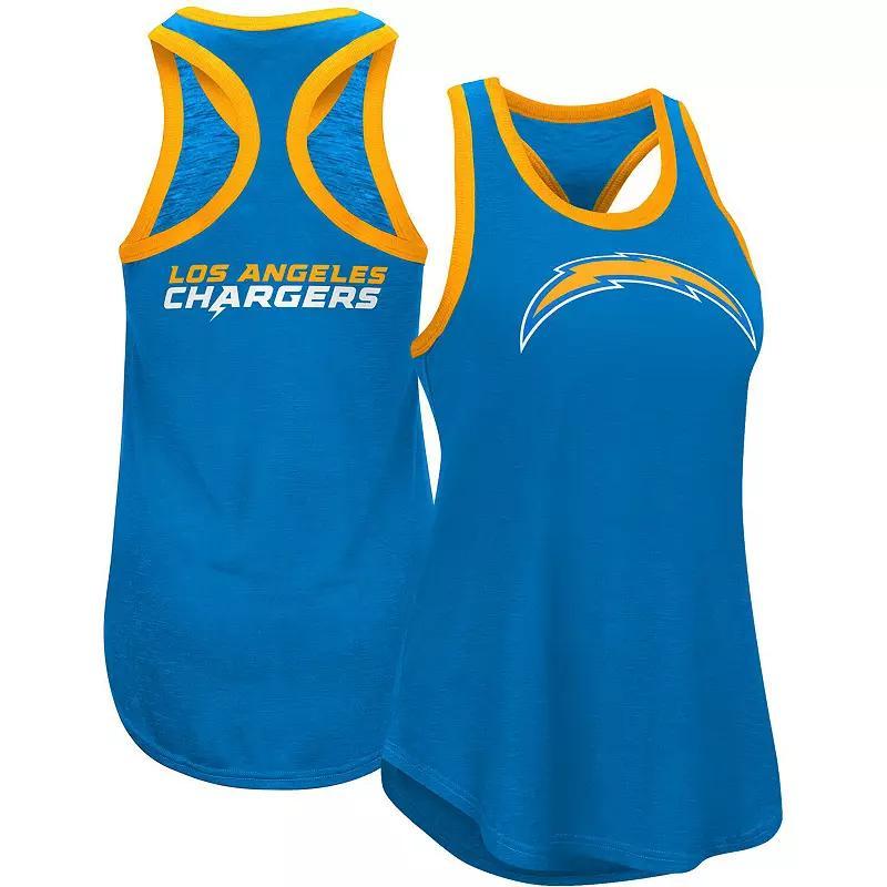 Women's G-III 4Her by Carl Banks Navy Los Angeles Chargers Tater Tank Top Product Image