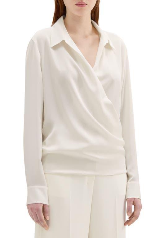 Theory Moder Wrap Silk Shirt product image