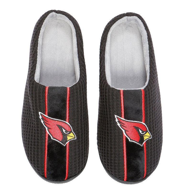 Mens FOCO Arizona Cardinals Team Stripe Memory Foam Slide Slippers Product Image