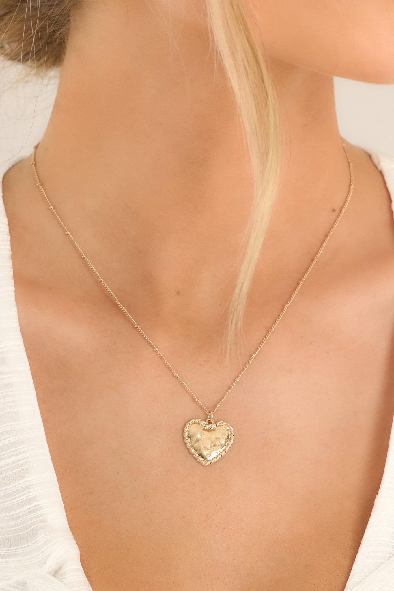 Made For Each Other Gold Layered Necklace Product Image