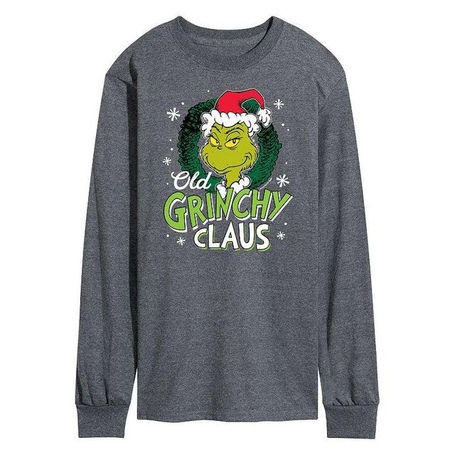 Mens Dr. Seuss Grinch Old Grinchy Claus Long Sleeve Tee Product Image