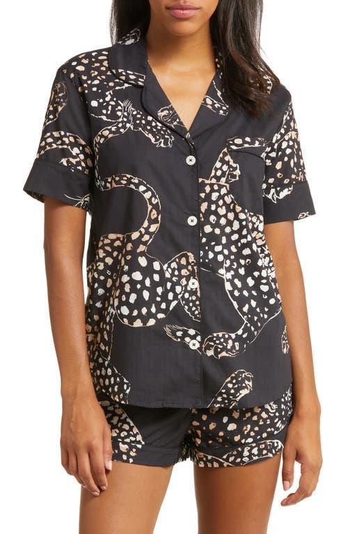 Desmond & Dempsey Print Cotton Short Pajamas Product Image