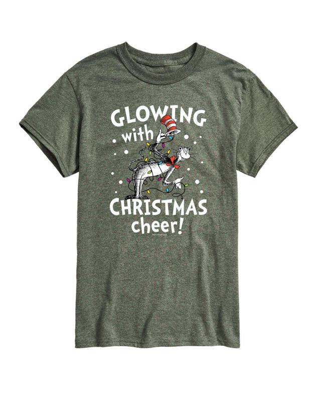 Airwaves Mens Dr. Seuss Cat in Hat Christmas Cheer Graphic T-shirt Product Image