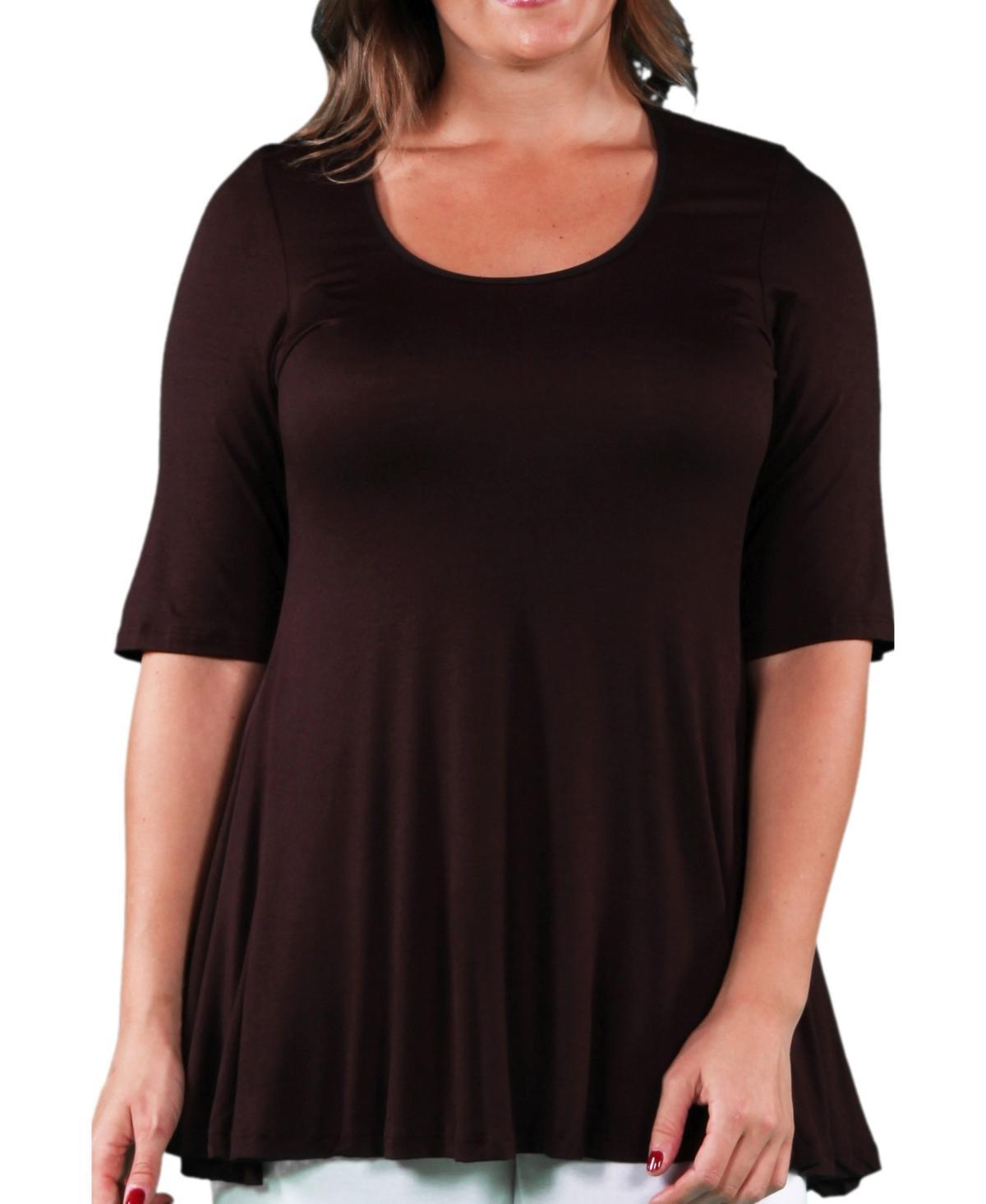 24seven Comfort Apparel Plus Size Tunic Top Product Image