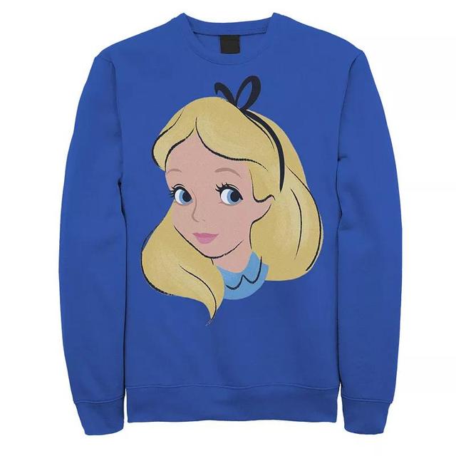 Mens Disney Alice In Wonderland Alice Big Face Sweatshirt Product Image