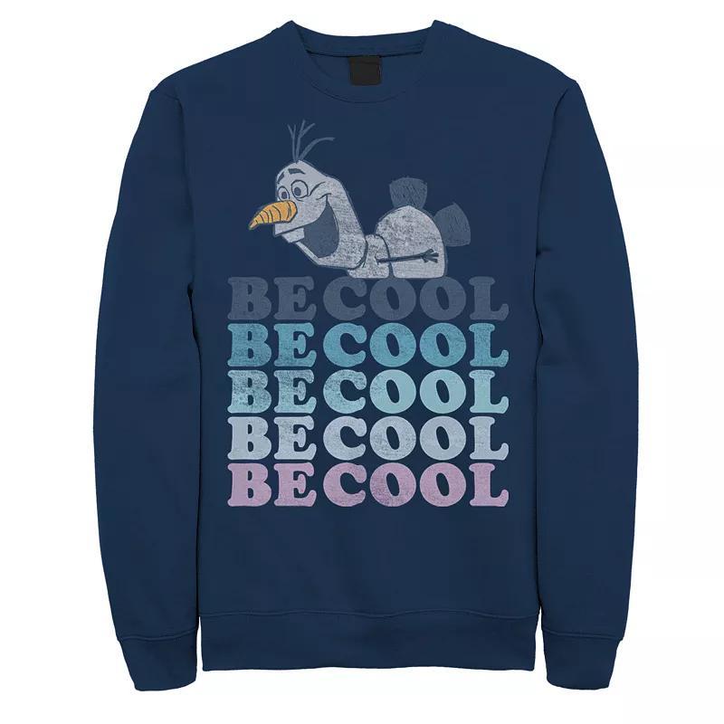 Mens Frozen 2 Olaf Be Cool Sweatshirt Blue Product Image