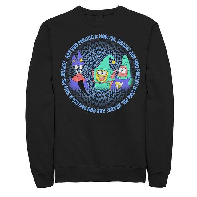 Mens Spongebob Feeling It Now Mr Krabs Sweatshirt Black Product Image